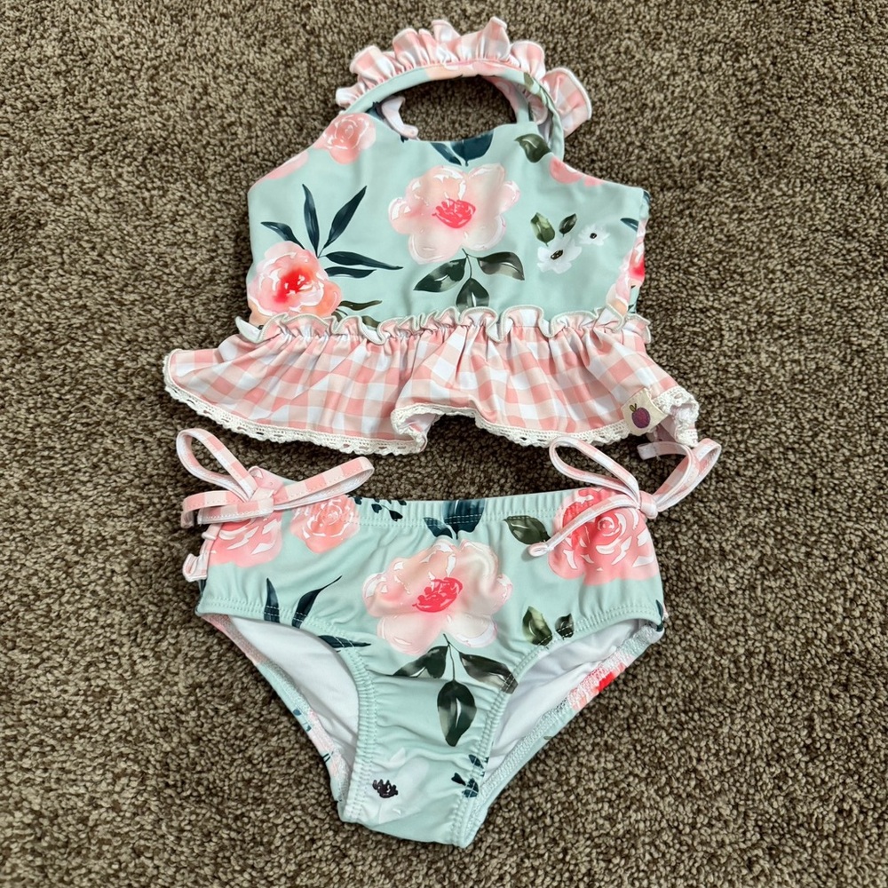 Cheeky Plum 12-18 mo two piece swimsuit